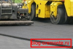 Асфалтот е неопходен при поставување на коловозот. Асфалтот е неопходен при поставување на коловозот.
