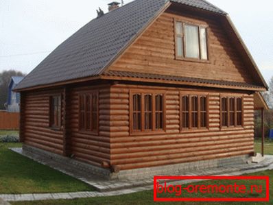 Дрвена куќа, веднаш по изградбата Дрвена куќа, веднаш по изградбата