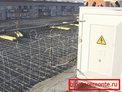 Електрично греење на фондацијата Електрично греење на фондацијата
