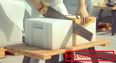 Како да се нанесе плоштадот за сечење газиран бетон Како да се нанесе плоштадот за сечење газиран бетон
