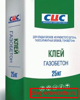 Лепак за аерирани бетонски блокови. Лепак за аерирани бетонски блокови.