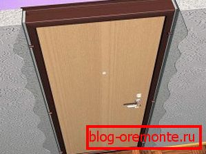 Илустративен пример за рамка на вратата внатрешни врати како да се инсталира