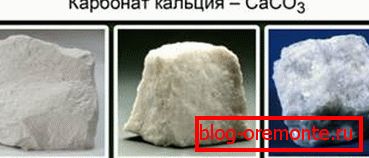 Неколку минерали, главно составени од калциум карбонат. Неколку минерали, главно составени од калциум карбонат.