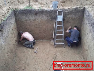Подготовка на јамата