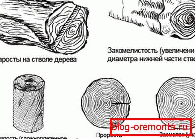 Дефекти и дефекти на дрво Дефекти и дефекти на дрво