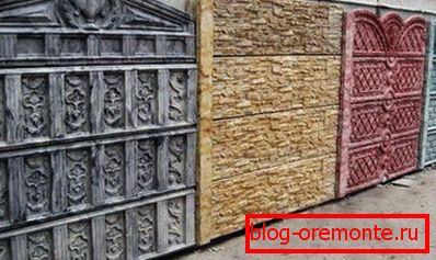 Различни дизајн отелотворувања на бетонски делови за огради Различни дизајн отелотворувања на бетонски делови за огради