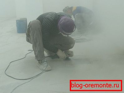 Мелење на бетонски подот со свои раце дома Мелење на бетонски подот со свои раце дома
