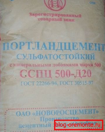 Сулфат-отпорен цемент. Сулфат-отпорен цемент.