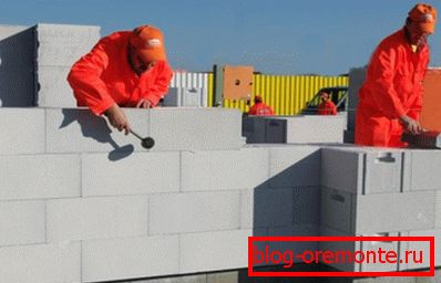 Поставување газобетон Поставување газобетон