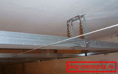 Усогласување на рамката под drywall Усогласување на рамката под drywall